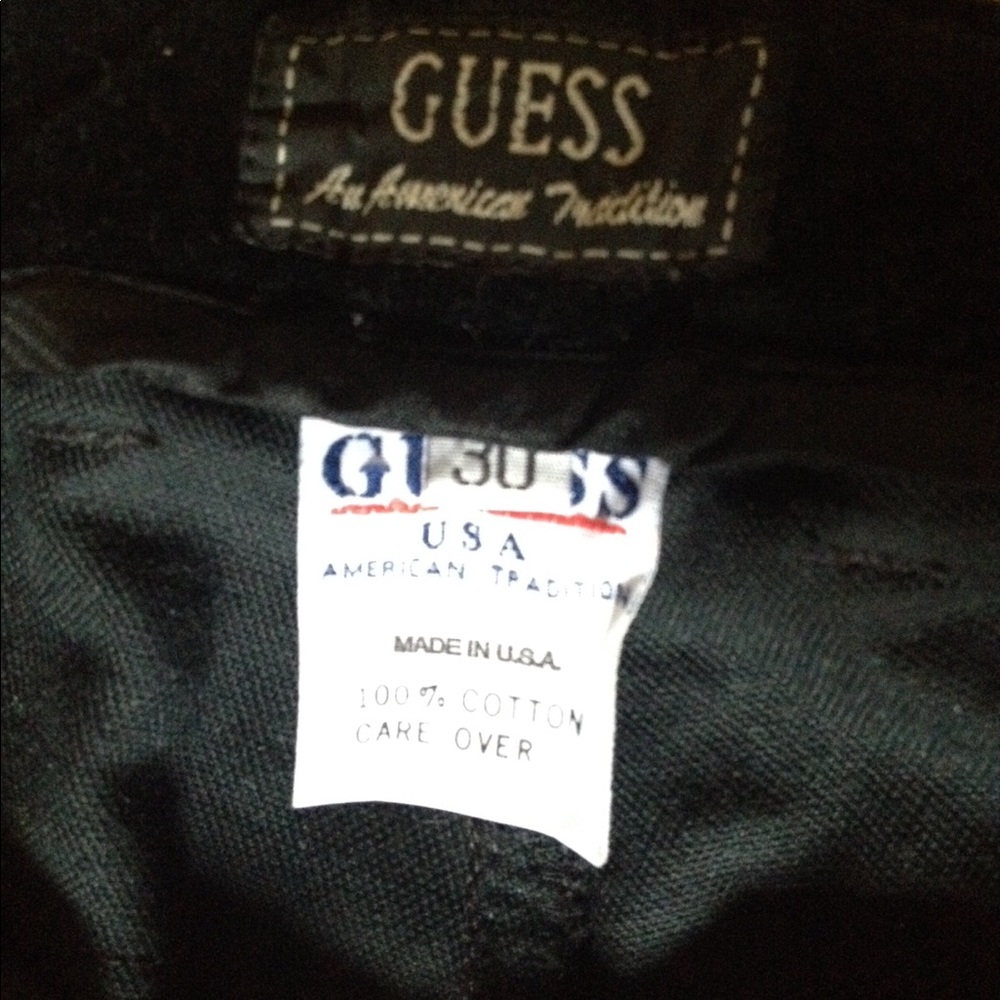 Guess Black velvet jeans. - Picture 3 of 3